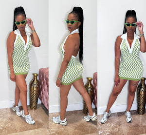 Twist & Turn Halter Dress