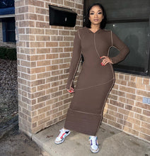 Load image into Gallery viewer, Catiya Hoodie Dress
