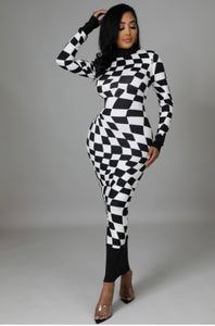 Checkmate Boo Dress