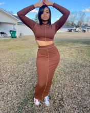Load image into Gallery viewer, Fall Baddie Skirt Set
